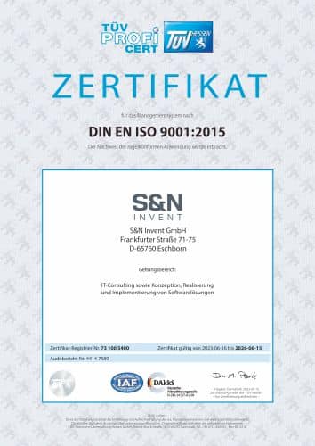 Erfolgreiche Re-Zertifizierung nach ISO 9001 